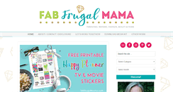 Desktop Screenshot of fabfrugalmama.com